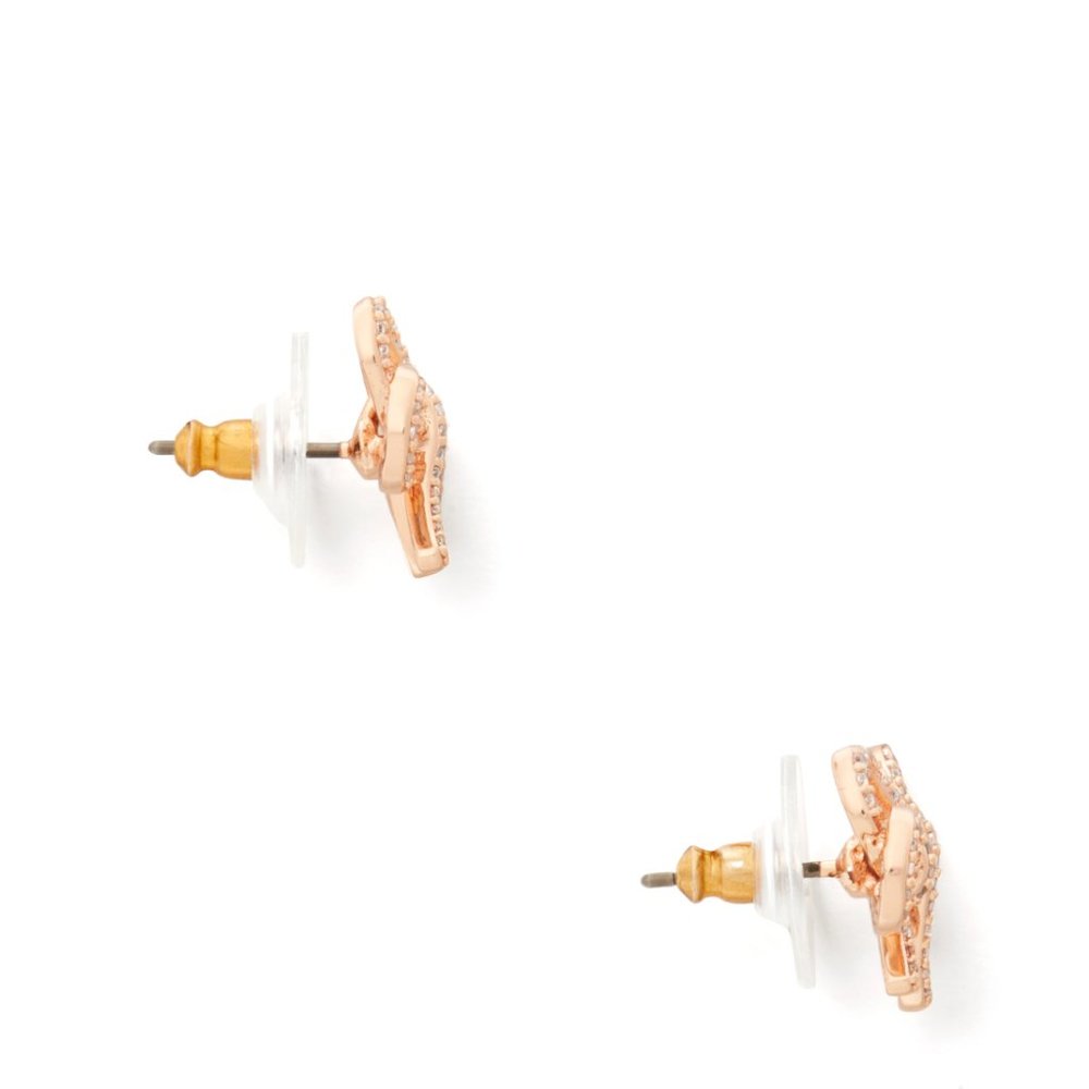 🎁Kate Spade bow meets girl pave studs - Picture 3 of 3